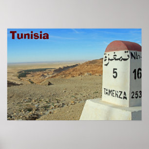 Poster Le Sahara, Tunisie