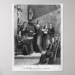 Poster Le saint vénérable Jean-Baptiste De La Salle
