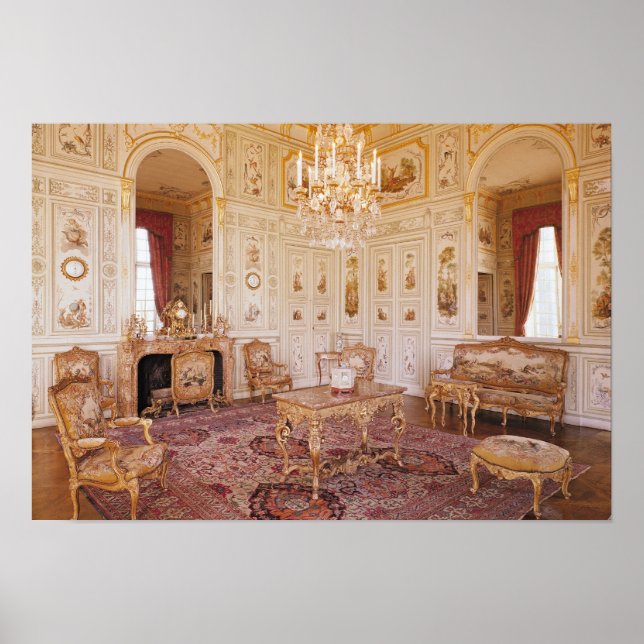 Poster Le Salon Chinois, c.1740 (Devant)