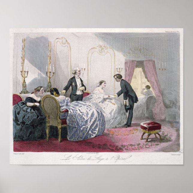 Poster Le Salon de loge à l'Opéra (Devant)