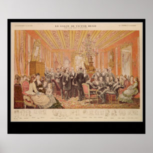 Poster Le salon de Victor Hugo