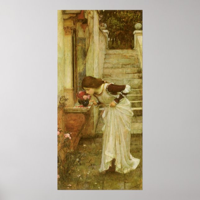 Poster Le Sanctuaire de John William Waterhouse (Devant)