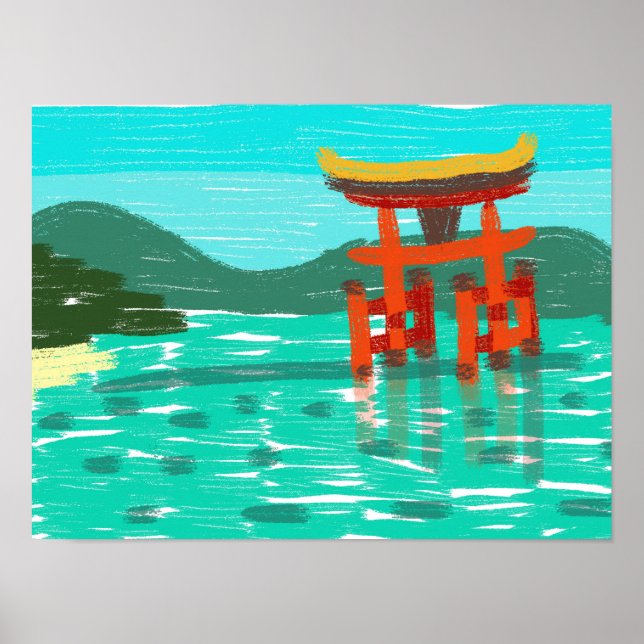 Poster Le sanctuaire d'Itsukushima (Devant)