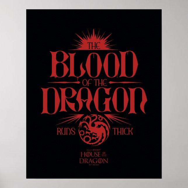 Poster Le sang du dragon tourne épais (Devant)