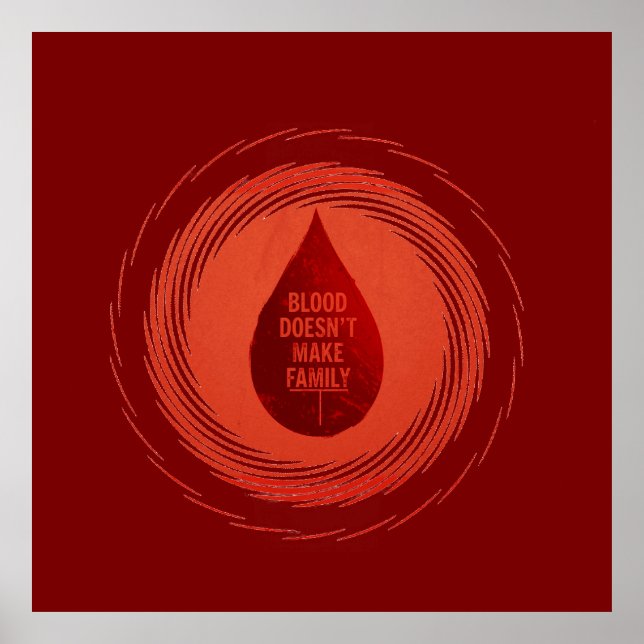 Poster Le sang ne fait pas la famille (Devant)