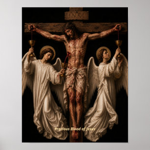 Poster Le Sang Très Précieux de Notre Seigneur Jésus-Chri
