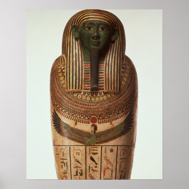 Poster Le sarcophage de Psamtik I (664-610 av. J.-C.) (Devant)