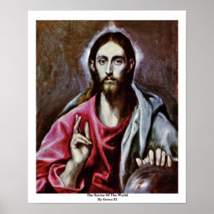Poster Le Sauveur Du Monde Par Greco El