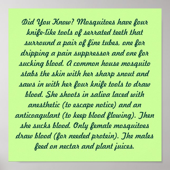 Poster Le saviez-vous? (Devant)