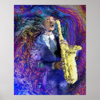 Poster Le Sax Player