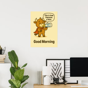 Poster Le Secret Matinal de Bullio – Motivation du Matin