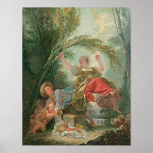 Poster Le See-Saw - Fragonard Playful Rococo Art