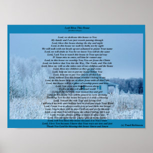 Poster Le seigneur bénissent cette maison 16X12