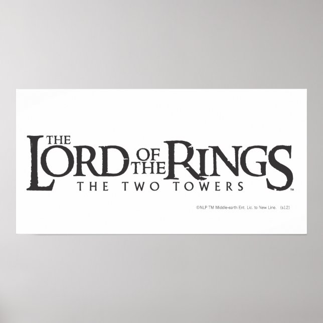 Poster LE SEIGNEUR DES ANNEAUX logo horizontal (Devant)
