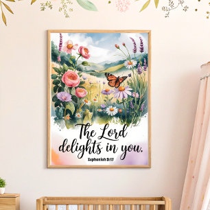 Poster Le Seigneur enchante en vous l'art de la pépinière