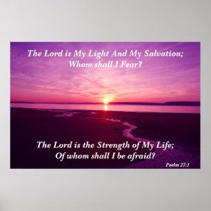 Poster Le Seigneur est Ma Lumière Et Mon Salut