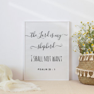 Poster Le Seigneur Est Mon Pasteur Script