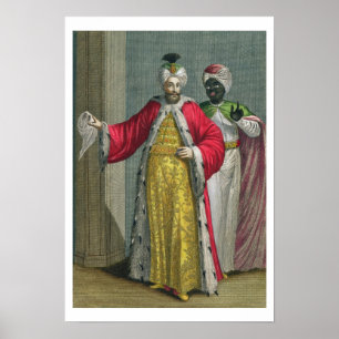 Poster Le seigneur grand, dans son sérail avec Kislar AG