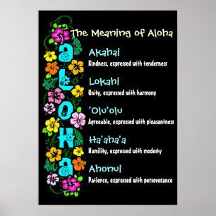 Poster Le sens d'Aloha