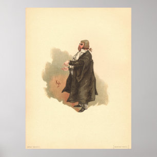 Poster Le sergent Buzfuz par Kyd Dickens The Pickwick Pap