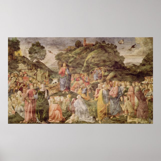 Poster Le Sermon sur le Mont, de la Sixtine (Devant)