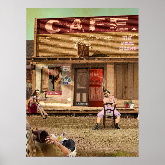 Poster Le serpent rose (Devant)