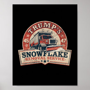 Poster Le service de suppression des flocs de neige de Tr