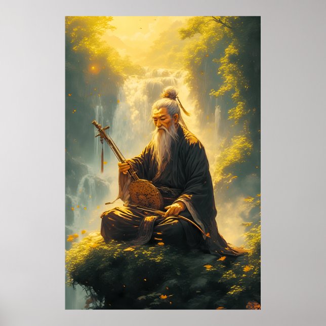 Poster Le Shan Shui de l'ermite (Devant)