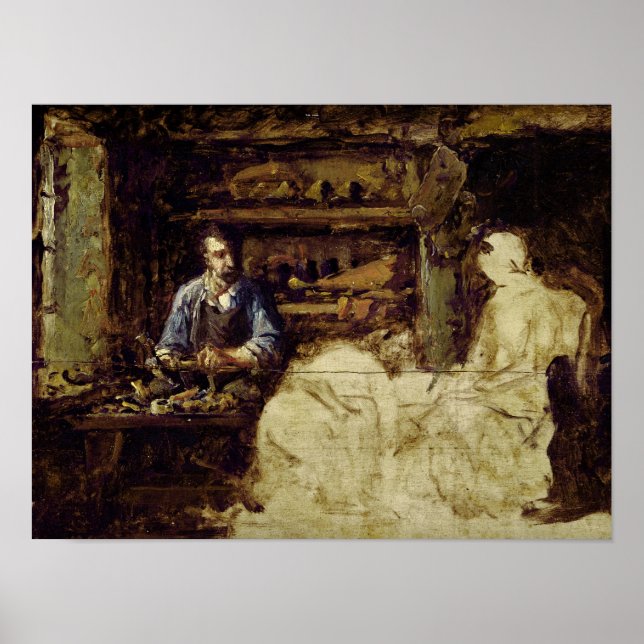 Poster Le Shoemaker de Reville, une ville près de Cherbou (Devant)
