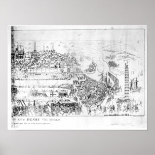 Poster Le siège de Boulogne par le Roi Henry VIII