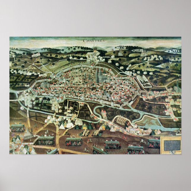 Poster Le siège de Chartres en 1568 (Devant)