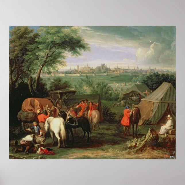 Poster Le siège de Tournai par Louis XIV (Devant)