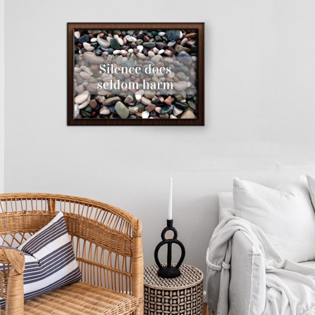 Poster Le silence nuit rarement à l'affiche de motivation (Créateur téléchargé)