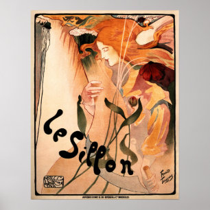 Poster LE SILLON Libre Esthetique 1895 Fernand Toussaint