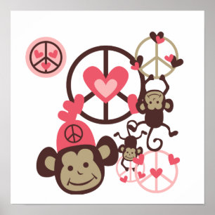 Poster Le singe de la paix