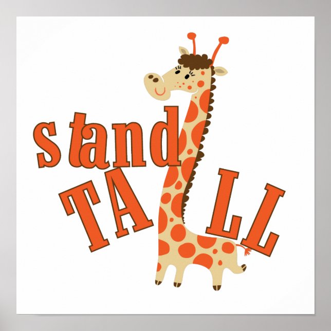 Poster Le socle de girafe est grand (Devant)