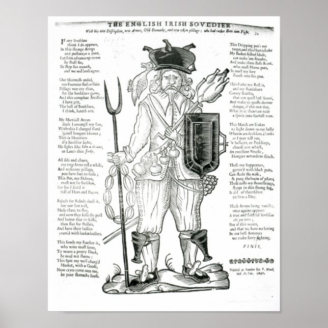 Poster Le soldat anglais irlandais, avec une nouvelle dis (Devant)