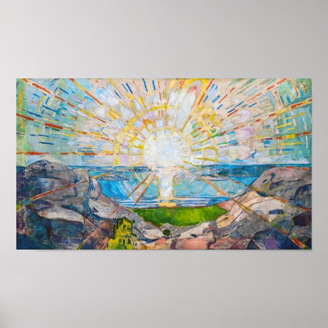 Poster Le Soleil 1909 | Edvard Munch | (Devant)