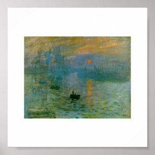 Poster Le soleil levant de Claude Monet