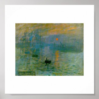 Poster Le soleil levant de Claude Monet
