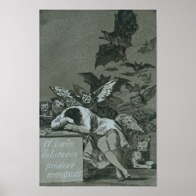 Poster Le Sommeil De La Raison Apporte Des Monstres (Devant)