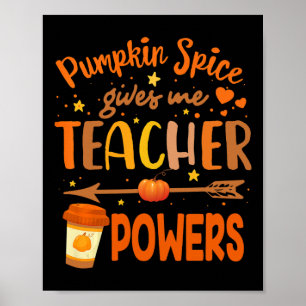 Poster Le Spice de Citrouille Me Donne Des Pouvoirs D'ens