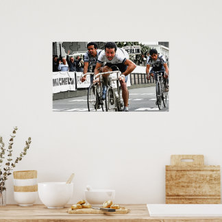 Poster Le Sprint à trois Paris-Roubaix 1981