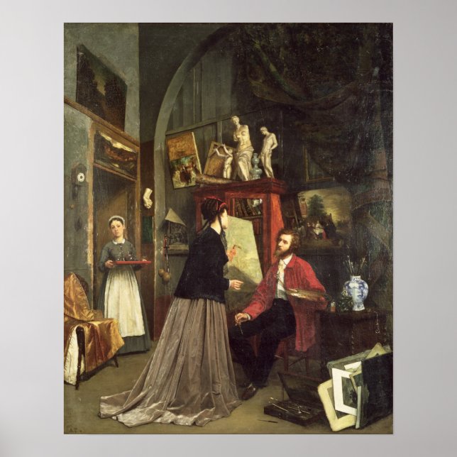 Poster Le Studio de l'artiste (Devant)