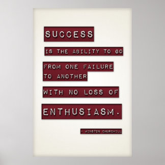 Poster Le succès est... (Grand Modèle modifiable)