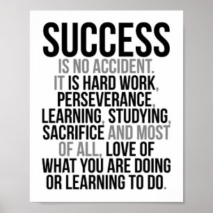 Poster Le succès n'est pas un accident