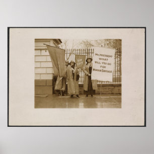 Poster Le suffrage des femmes