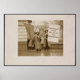 Poster Le suffrage des femmes