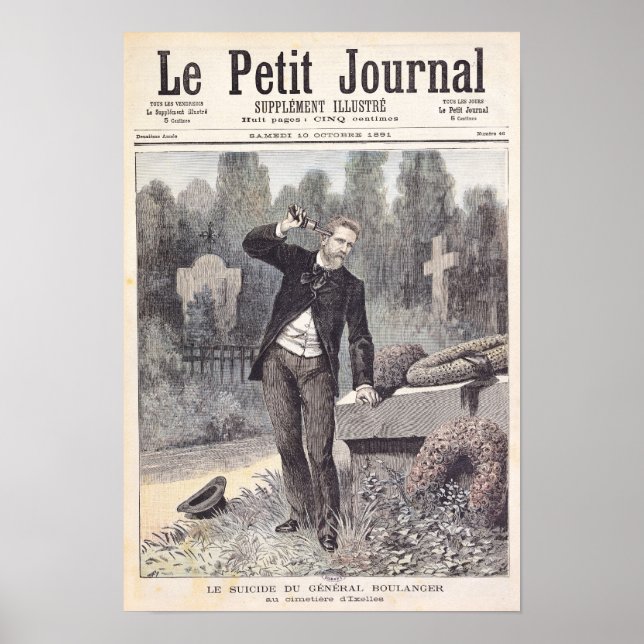 Poster Le suicide du général Georges Ernest (Devant)