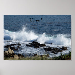 Poster Le surf de l'océan Pacifique